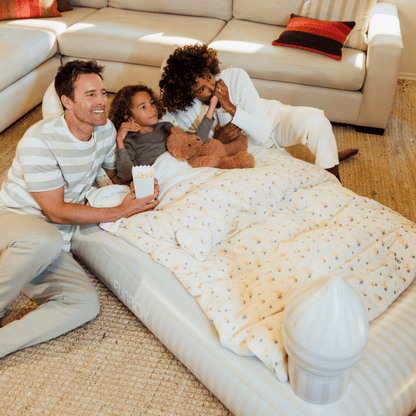 Funboy Recommended | Kids Sleepover Bed - Striped Castle Air Mattress