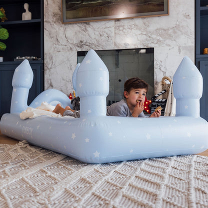 Funboy Exclusive | Kids Sleepover Bed - Blue Castle Air Mattress