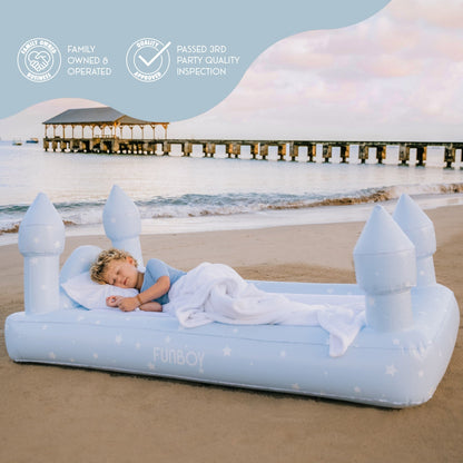 Funboy Exclusive | Kids Sleepover Bed - Blue Castle Air Mattress