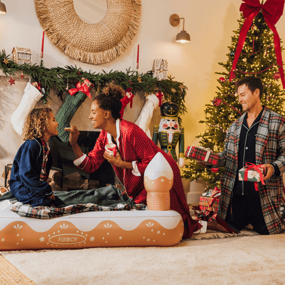 Funboy Classic | Kids Sleepover Bed - Christmas Gingerbread Air Mattress