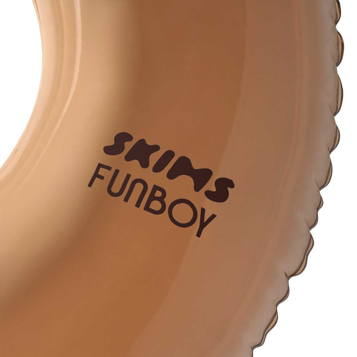 Funboy Featured | SKIMS x FUNBOY Sienna Clear Tube Float - 46" inflated w/ Cup Holder