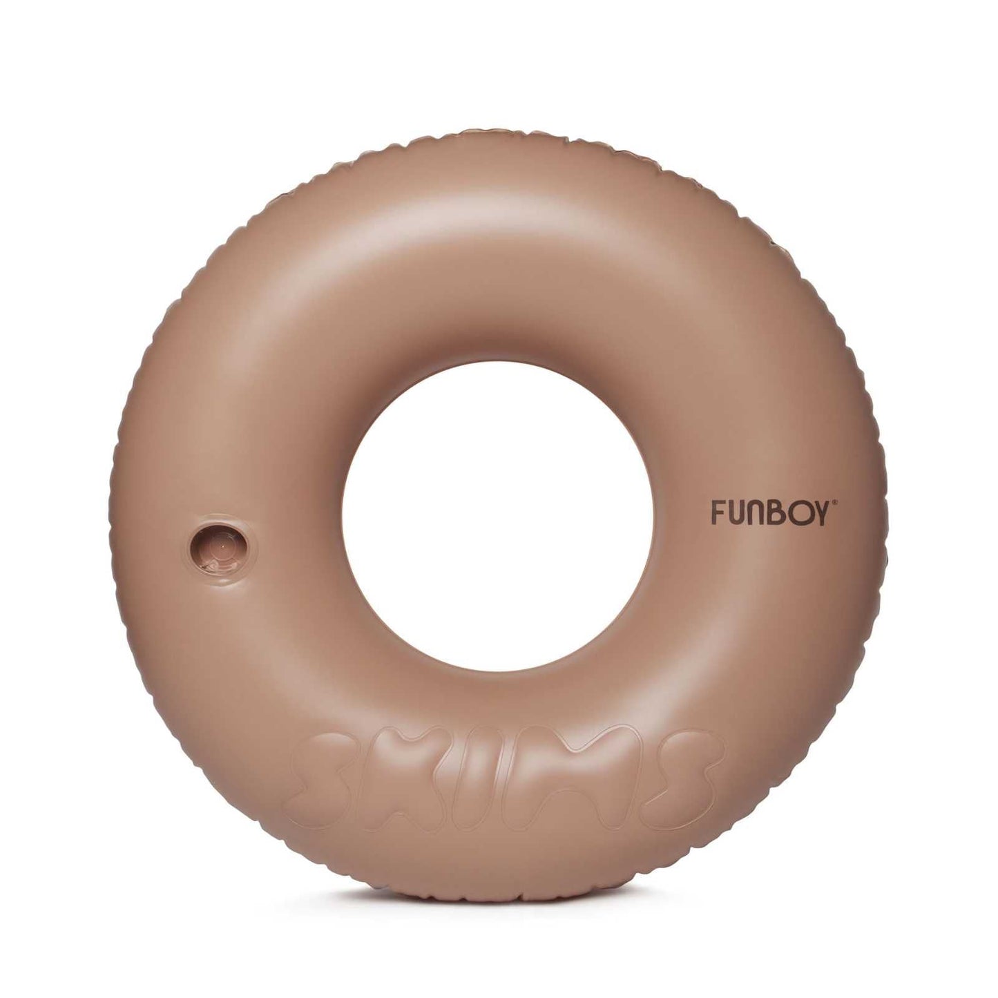 Funboy Trending | SKIMS x FUNBOY Sienna Embossed Tube Float - 46" Inflated w/ cup holder