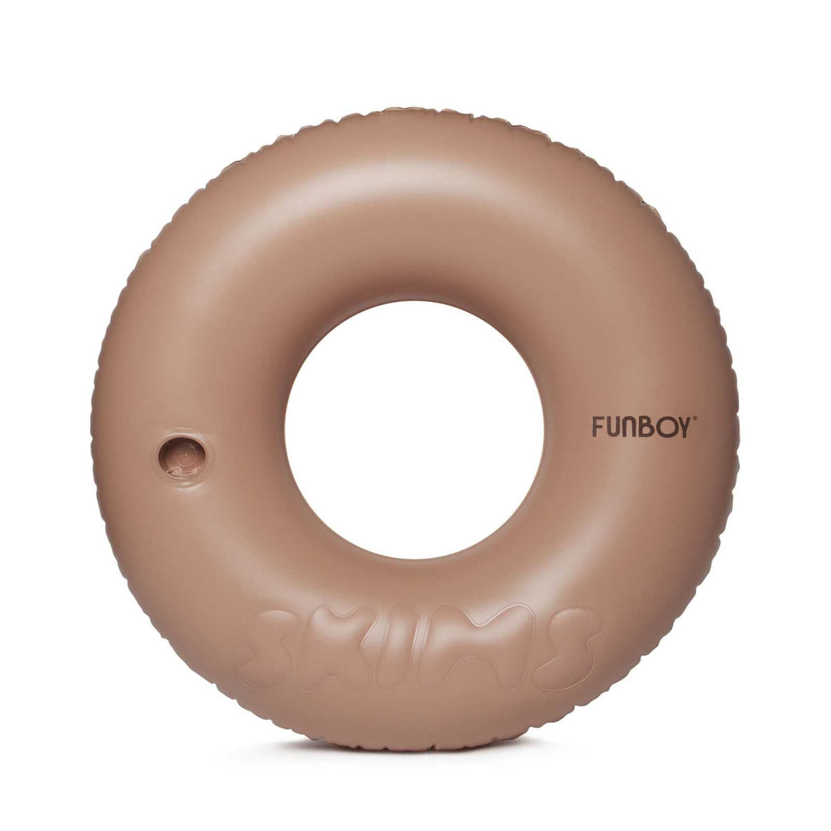 Funboy Trending | SKIMS x FUNBOY Sienna Embossed Tube Float - 46" Inflated w/ cup holder