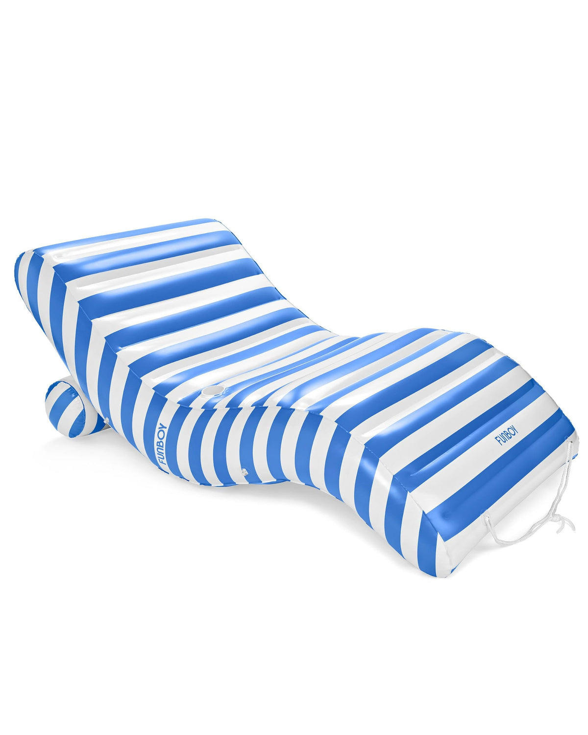 Funboy Trending | Blue Striped Chaise Lounger Pool Float