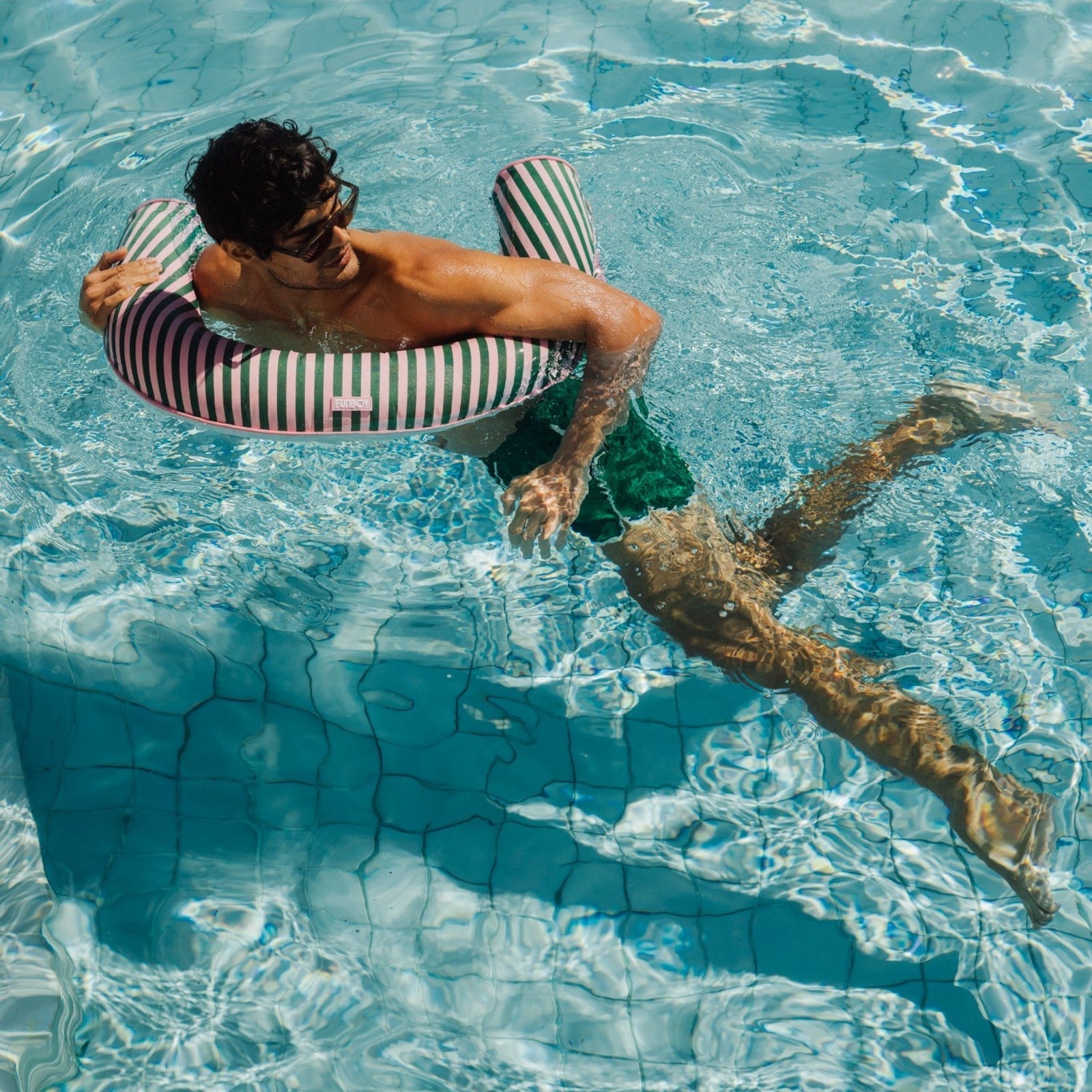 Funboy Essential | Fabric Covered Pool Noodle - Pink & Green