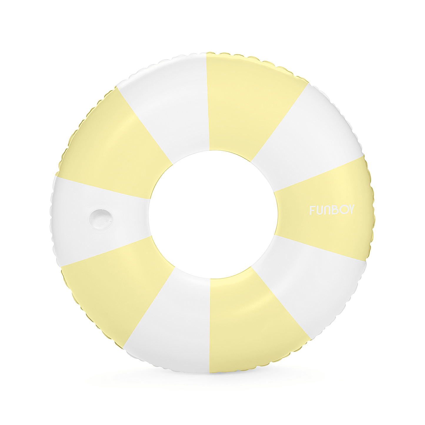 Funboy Featured | Yellow Vintage Stripe Tube Float