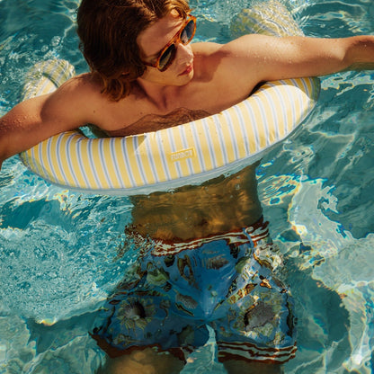 Funboy Popular | Fabric Covered Pool Noodle - Yellow, Blue & White
