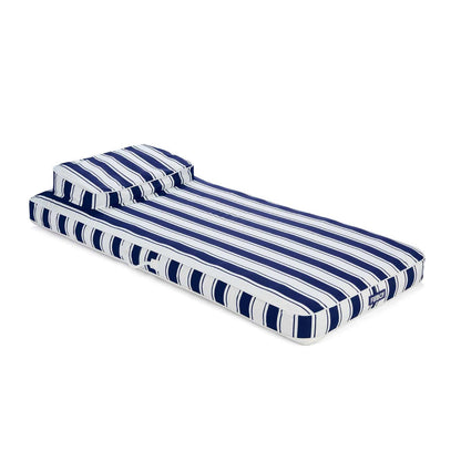 Funboy Best Seller | Fabric Classic Mat Lounger Pool Float - Green Cabana Stripe