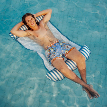 Funboy Signature | Fabric Pool Hammock, Denim Blue