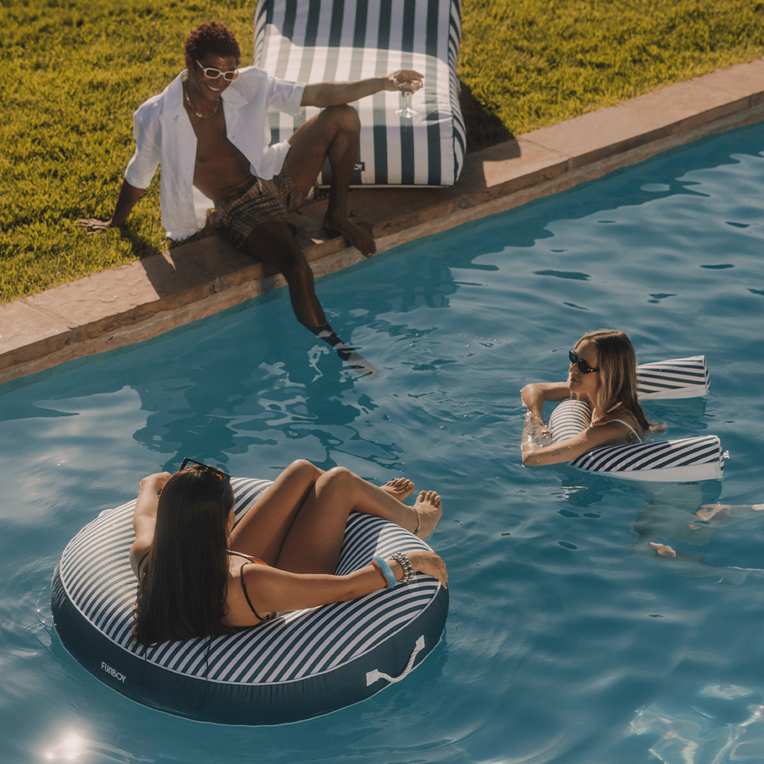 Funboy Featured | Fabric Covered Pool Noodle - Green Stripe