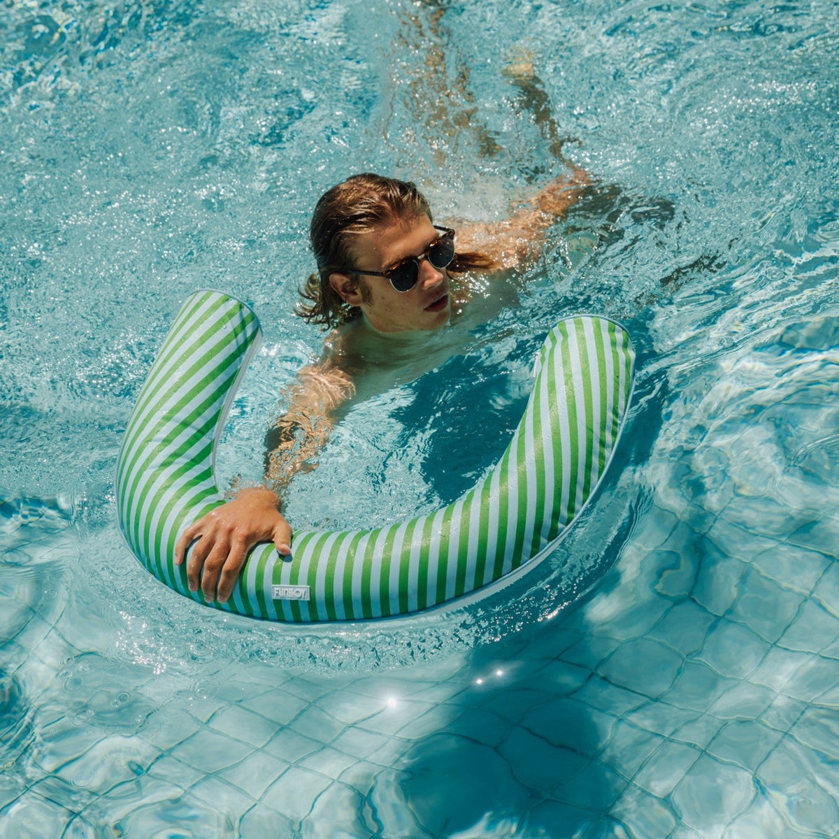 Funboy Trending | Fabric Covered Pool Noodle - Blue & Green