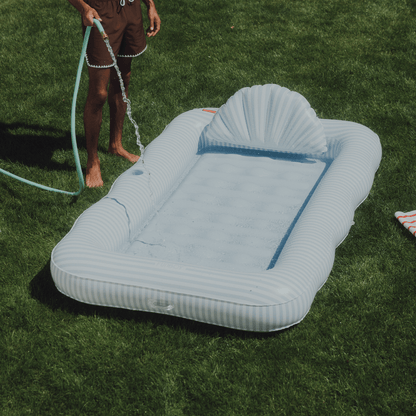 Funboy Best Seller | Tanning Pool Lounger: Blue & White Stripes
