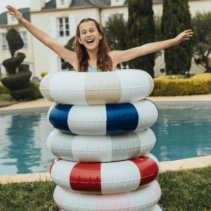 Funboy Essential | Pool Tubes for Kids: Vintage Kids Tube Float, Tan