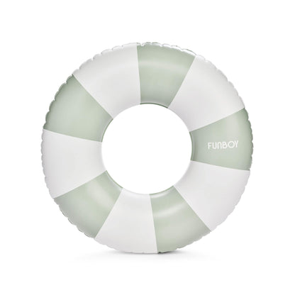 Funboy Trending | FUNBOY Vintage Sage Stripe Inflatable Kids Pool Float Tube 34"