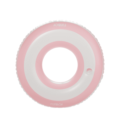 Funboy Best Seller | Pool Tube Float: Pink & White, Striped