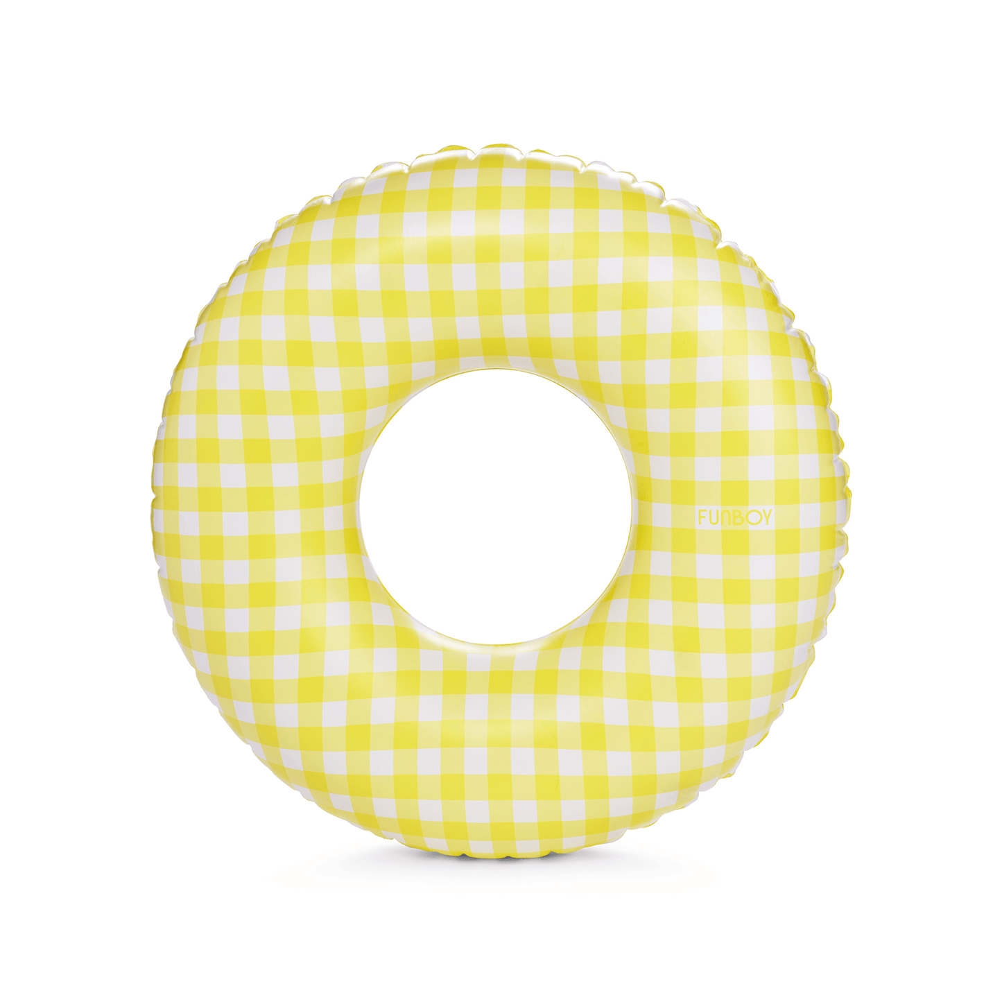 Funboy Classic | Kids Tube Float, 34", Yellow Gingham