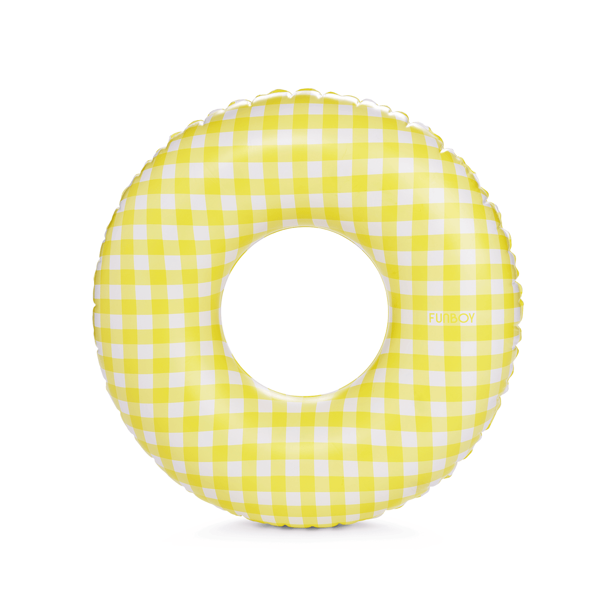 Funboy Classic | Kids Tube Float, 34", Yellow Gingham