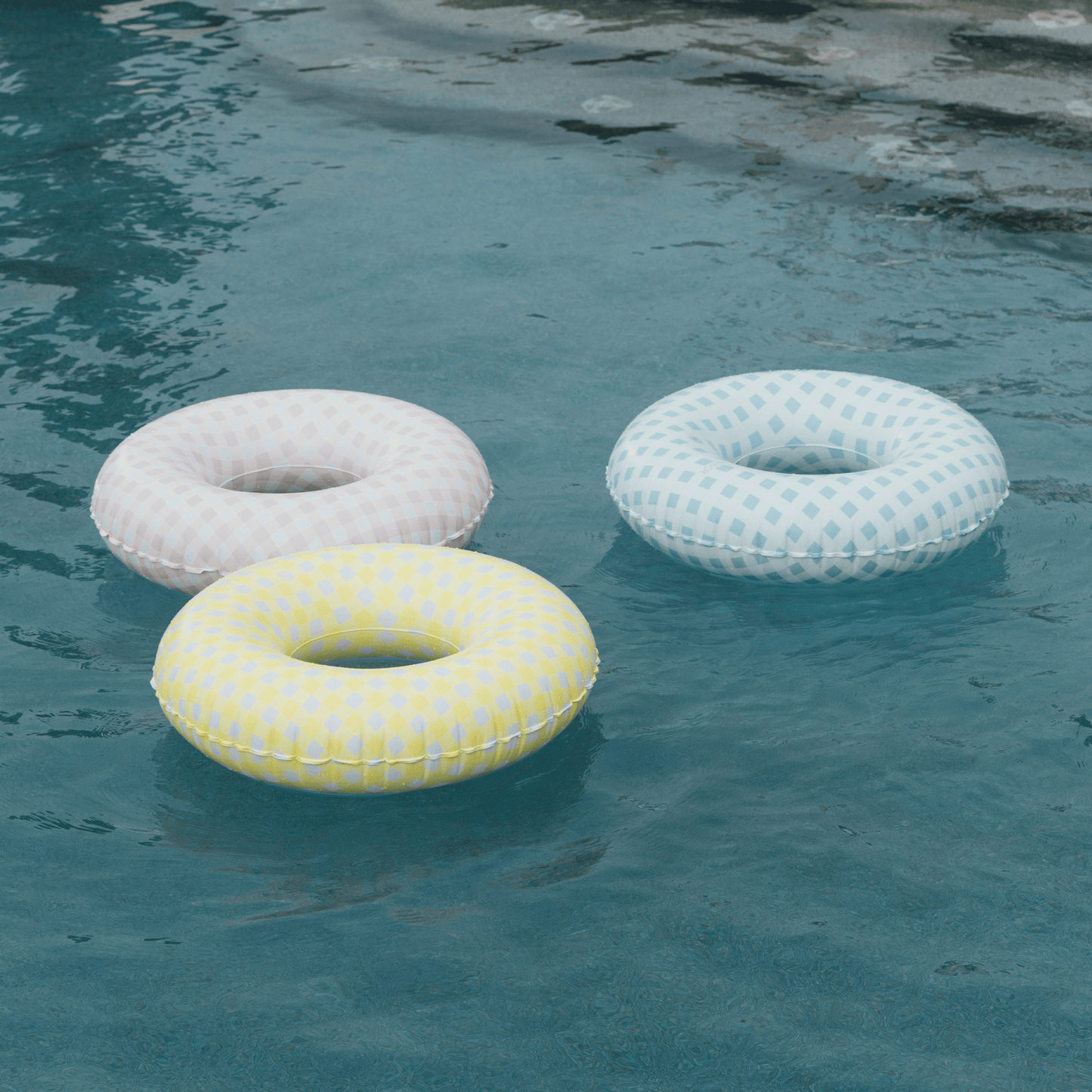 Funboy Classic | Kids Tube Float, 34", Yellow Gingham