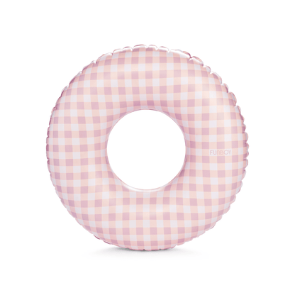 Funboy Essential | Pink Gingham Kids Tube Float