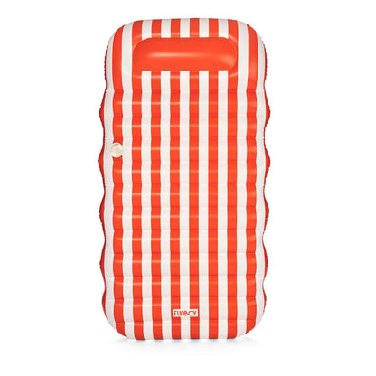 Funboy Recommended | Flat Lounger Orange Stripe