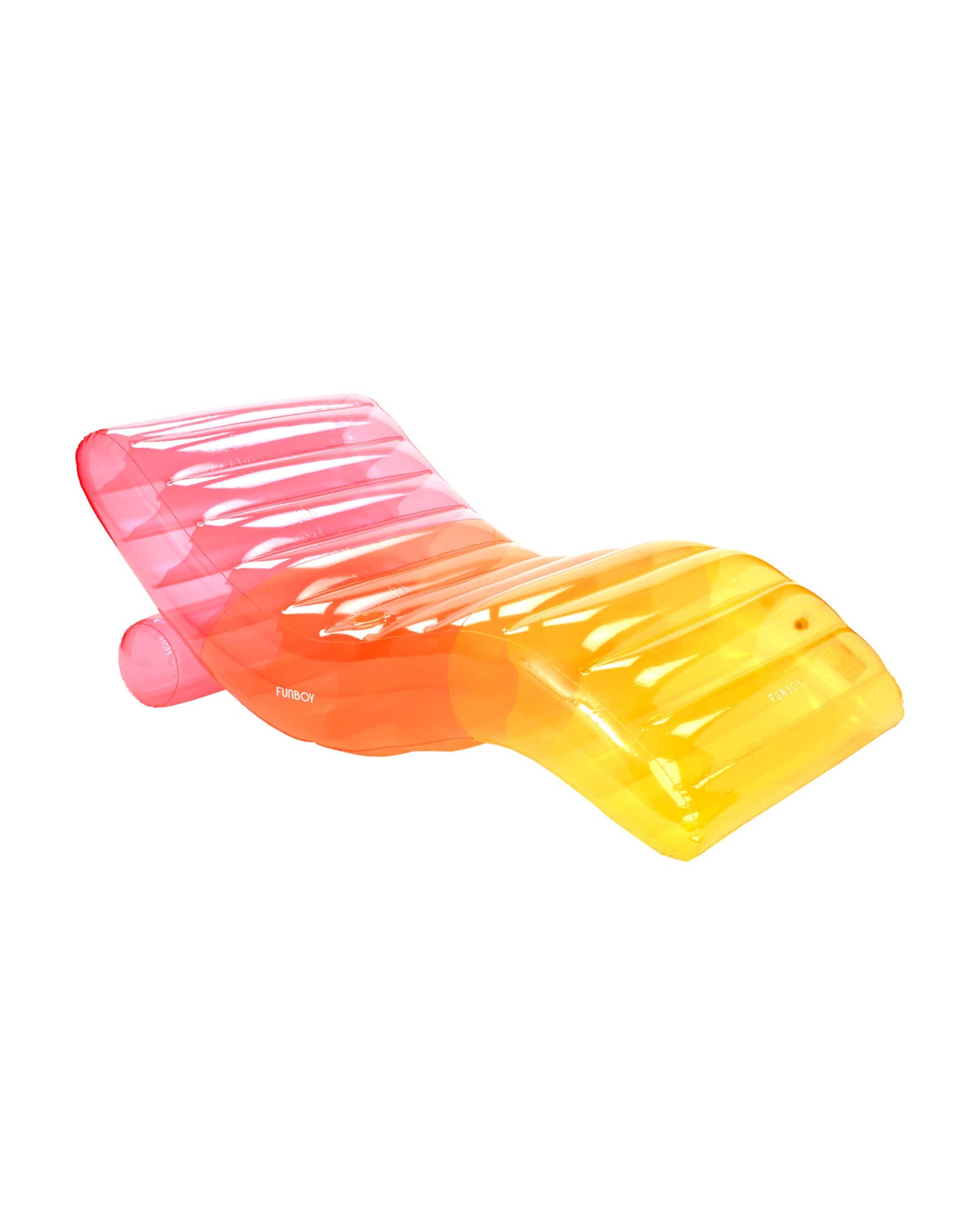 Funboy Featured | Clear Rainbow Chaise Lounger Pool Float